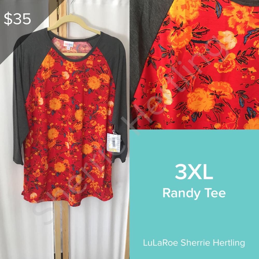 LuLaRoe Randy baseball tee